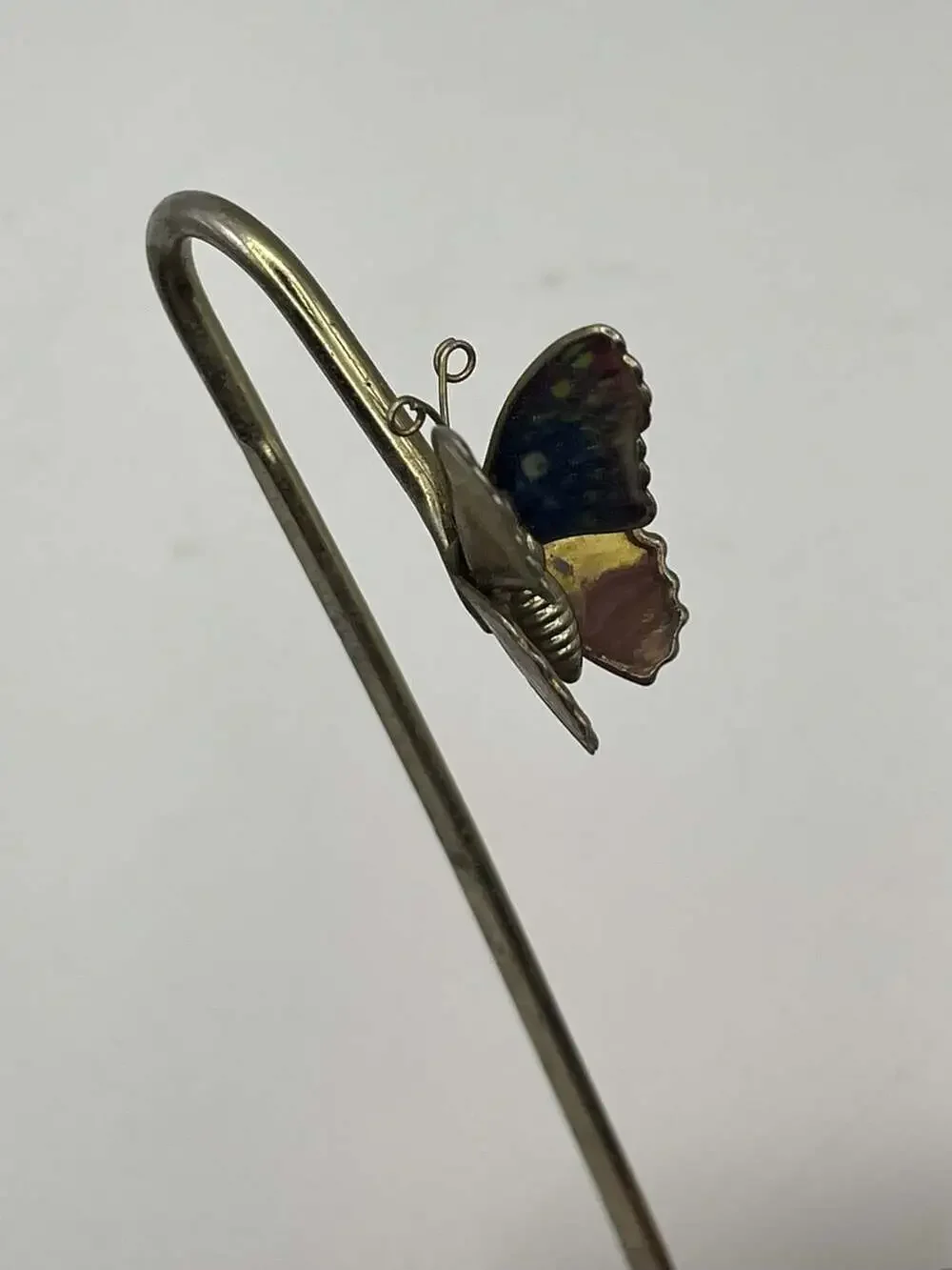 Vintage Metal Butterfly Bookmark Made in Taiwan (K)
